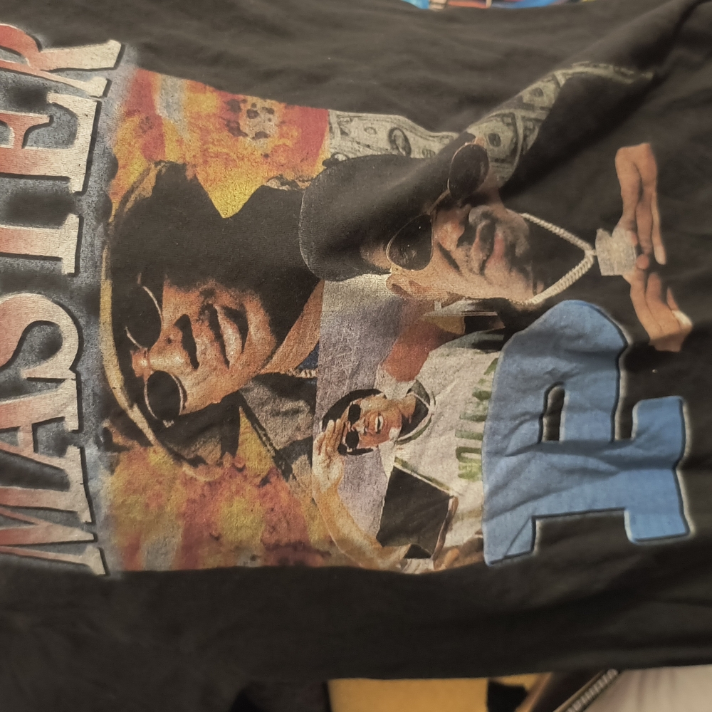 Master P Graphic Tee with Colorful Design Large
